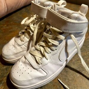 Nike Kids White High-Top Sneakers